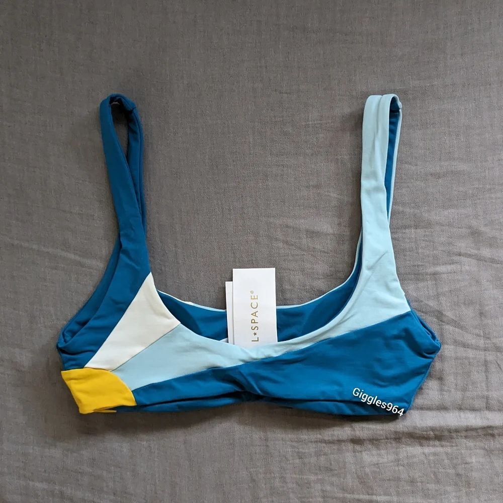 L*Space Lizzie Luca Bikini Set Sunburst Blue